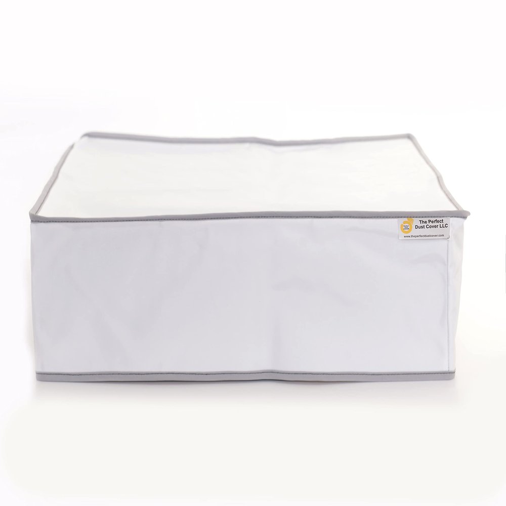 PERFECT DUST COVER The, White Nylon Short Cover Compatible with Epson SureColor T3170M Wireless Printer, Anti Static and Waterproof Dust Cover by The LLC