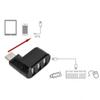 01 02 015 USB 2.0 Hub, Multi Port Hub ABS for PC for Laptop(Black) view 3