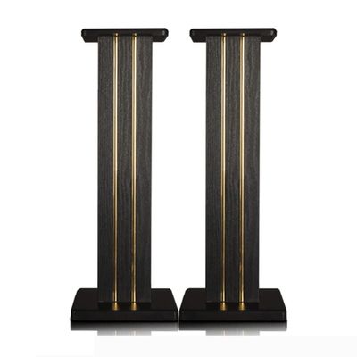 Feet Wood Floor Stand,Stands for Home-Cinema HiFi Bookshelf Box and Satellite Speakers Wood,Listening Experience for Home Theaters (Color : Black, Size : 30 * 23 * 15cm)