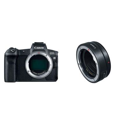 Canon EOS R Mirrorless Digital Camera (Body Only)+ Mount Adapter EF-EOS R (International Model) (Renewed)