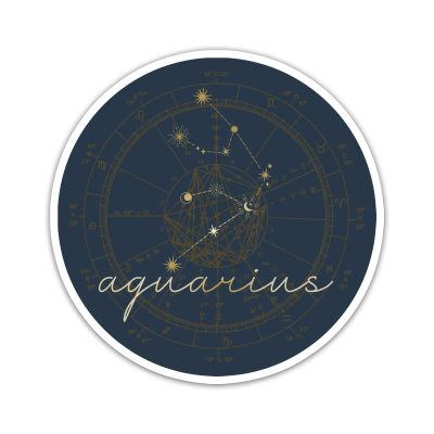 Aquarius Constellation Vinyl Sticker Auto Car Truck Wall Laptop | Sticker | 4" Wide