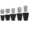 HUANGYUNCHAO YUNCHAO Camera Accessories 5 in 1 SLR Camera Lens Package Thickening Shockproof Neoprene Lens Storage Bag Sticky Deduction Camera Bags view 1