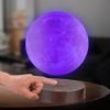 Vnemofey Levitating Moon Lamp, Floating 3D Printed Magnetic Levitation,Rotating Moon Display Mode Mood Light Touch, Levitate & Rotate in Air, Cool Home and Office Decor,16 Colors view 3