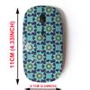 2.4G Wireless Mouse with Cute Pattern Design for All Laptops and Desktops with Nano Receiver - Bright Flower view 2