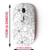 2.4G Wireless Mouse with Cute Pattern Design for All Laptops and Desktops with Nano Receiver - Floral view 2