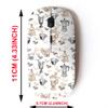 2.4G Wireless Mouse with Cute Pattern Design for All Laptops and Desktops with Nano Receiver - Coffee view 2