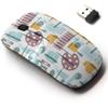 2.4G Wireless Mouse with Cute Pattern Design for All Laptops and Desktops with Nano Receiver - Art Supplies Flat view 1