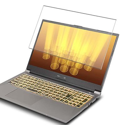 Puccy Tempered Glass Screen Protector Film, compatible with FRONTIER FRVN570 FRVN570N 15.6" Laptop (Active Area Cover Only) Protective Protectors Guard
