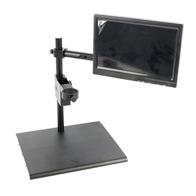 Microscope Accessories Kit 10.1 Inch Displayerm, 33mm 25mm Industrial Stereo Microscope Stand Holder Microscope Slides (Color : 11.6 inch, Magnification : Diameter 33mm)