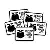 Beard The F Up Waterproof Vinyl Laptop, Waterbottle, Gun Case Sticker - Multipacks Available - 6mil Vinyl Made in The USA (5) view 1