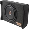 Alphasonik AS12DF 12" 1500 Watts 4-Ohm Down Fire Shallow Mount Flat Enclosed Sub woofer for Tight Spaces in Cars and Trucks, Slim Thin Loaded Subwoofer Air Tight Sealed Bass Enclosure view 1