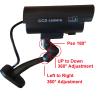 JYtrend Fake Camera, Dummy Camera CCTV Surveillance System with Realistic Red LED Flashing Light for Outdoor and Indoor + Warning Sticker (2 Pack, Black) view 3