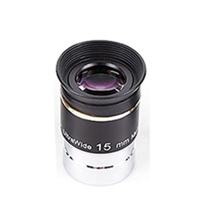 Microscope Accessories Kit 6/9/15/20mm Wide Angle Eyepiece Astronomical Telescope Eyepiece 1.25 Inch Microscope Slides (Color : Ultra Wide 15mm)