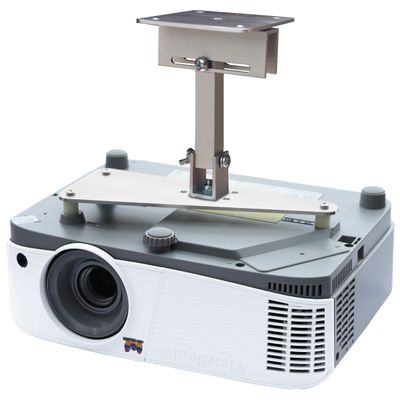 PCMD, LLC. Projector Ceiling Mount Compatible with ViewSonic LS500W LS500WH LS550W LS550WH with Lateral Shift Coupling (8-Inch Extension)