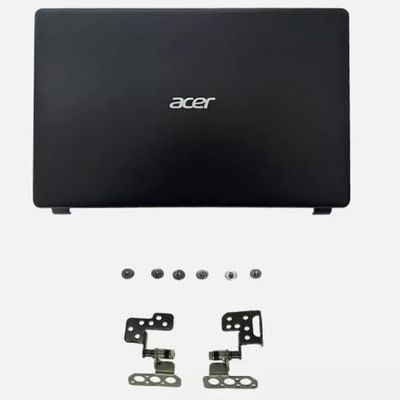 Black LCD Top Rear lid Back Cover Case & Screen Hinges Pair Compatible with Acer Aspire 3 A315-56 N19C1 A315-56-594W A315-54-56KY A315-54-54L5 A315-56-561V 56TW Laptop