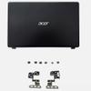 Black LCD Top Rear lid Back Cover Case & Screen Hinges Pair Compatible with Acer Aspire 3 A315-56 N19C1 A315-56-594W A315-54-56KY A315-54-54L5 A315-56-561V 56TW Laptop view 1