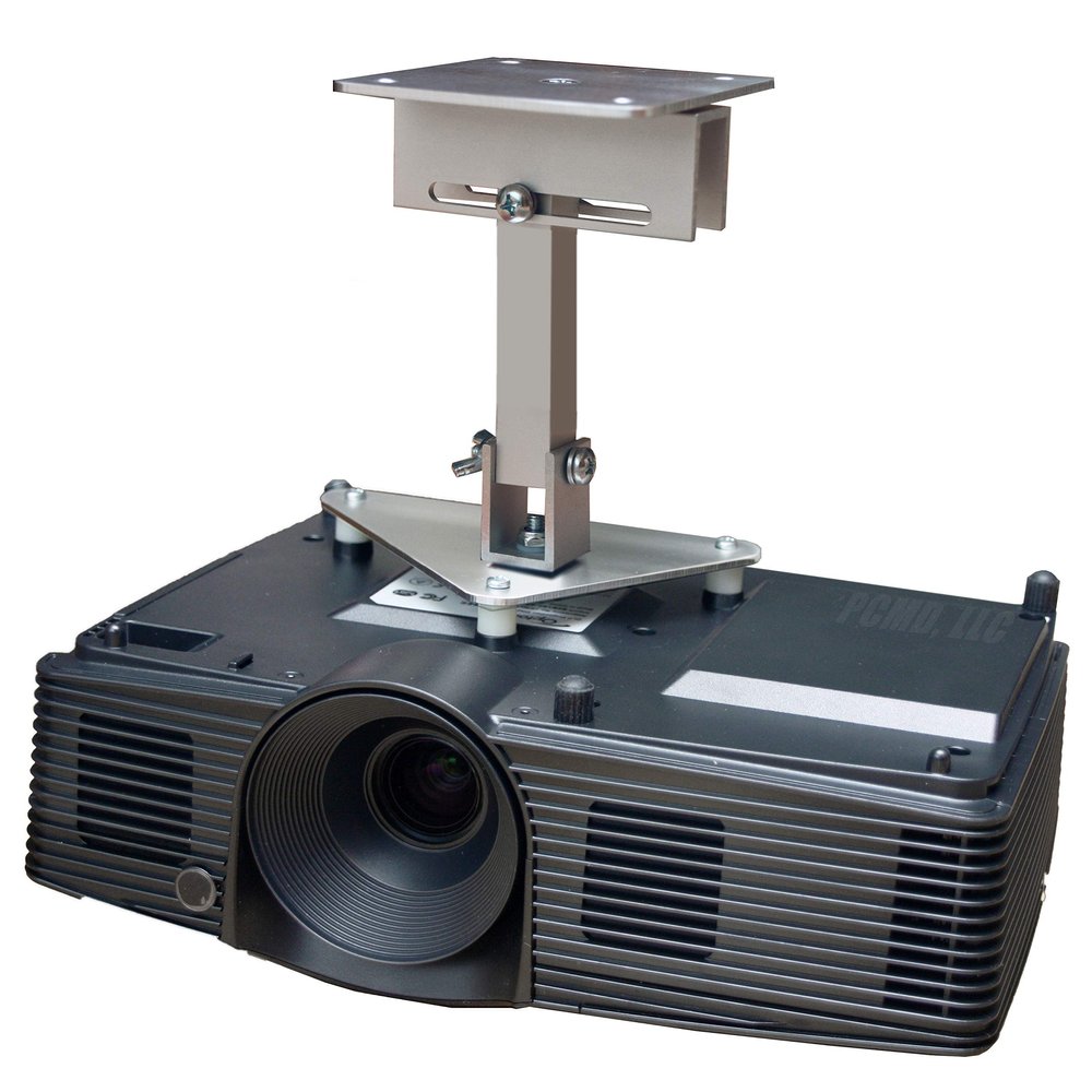 PCMD, LLC. Projector Ceiling Mount Compatible with Optoma DZ500 ZH506e ZH516SA ZH516SA-T ZU516SA with Lateral Shift Coupling (8-Inch Extension)