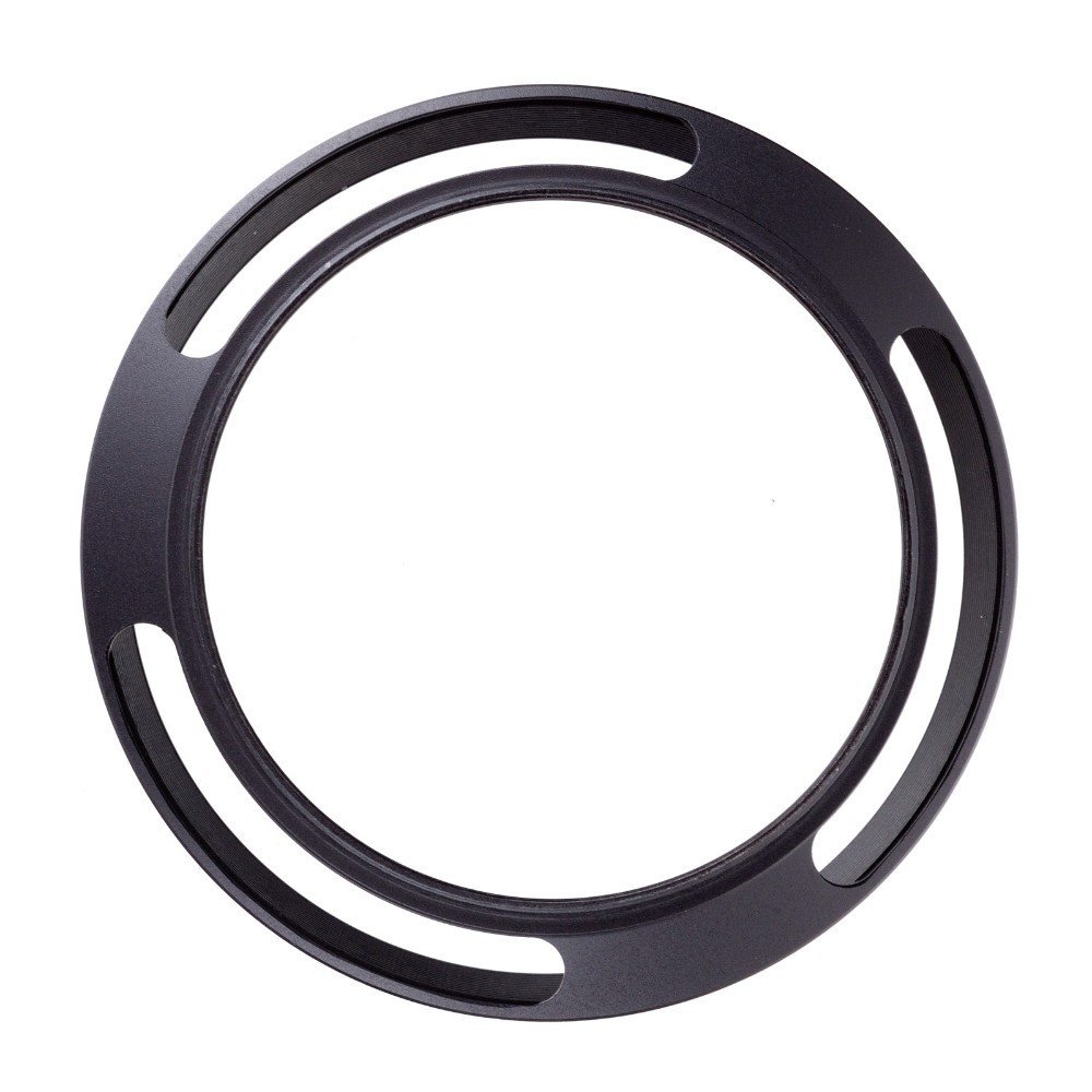 Camera Lens Hood Metal Vented 37mm 39mm 40.5mm 43mm 46mm Screw-in Lente Protect(40.5mm)