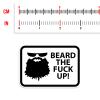 Beard The F Up Waterproof Vinyl Laptop, Waterbottle, Gun Case Sticker - Multipacks Available - 6mil Vinyl Made in The USA (1) view 3