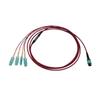 Tripp Lite Breakout Multimode Fiber Cable 400G 50/125 OM4, MTP/MPO-PC to 4X Duplex SN-PC for OSFP/QSFP-DD Transceivers, Magenta LSZH, 6.6 Feet / 2 Meters, Lifetime Limited Warranty (N845-02M-4S-MG) view 2
