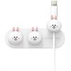 elago | LINE Friends Magnetic Cable Management Buttons, Organize 3 Cables, Powerful Magnets, Reusable Sticker Attaches to Surface, Desk Organization (CONY) view 1