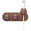 elago | LINE Friends Magnetic Cable Management Buttons, Organize 3 Cables, Powerful Magnets, Reusable Sticker Attaches to Surface, Desk Organization (Brown) view 1