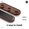 elago | LINE Friends Magnetic Cable Management Buttons, Organize 3 Cables, Powerful Magnets, Reusable Sticker Attaches to Surface, Desk Organization (Brown) view 3