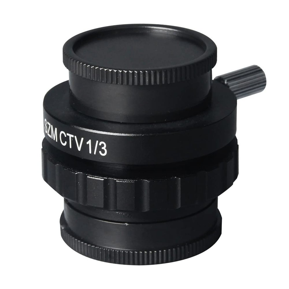 Microscope Kit 1/2 1/3 1X Microscope Camera Adapter CTV Adapter Lens for Trinocular Steteo Microscope Microscope Lens Adapters (Color : 0.33X)