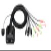 ATEN 2-Port USB-C DisplayPort Hybrid Cable KVM Switch view 1
