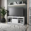 White TV Stand for 65 Inch TV, Entertainment Center with Storage for Living Room or Bedroom with Cabinet and Storage, Television Stand Fits Screens up to 65" When Measured Diagonally view 2