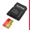 SanDisk 512GB Extreme microSDXC UHS-I Memory Card with Adapter - Up to 190MB/s, C10, U3, V30, 4K, 5K, A2, Micro SD Card - SDSQXAV-512G-GN6MA view 2