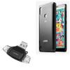 BoxWave Smart Gadget Compatible with ZTE Gabb Z2 - AllReader SD Card Reader, microSD Card Reader SD Compact USB - Jet Black view 1