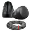 Pure Resonance Audio PD4 4" Pendant Speakers with Installation Wire - (2 Speakers, Black) view 1