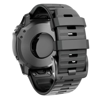 20 22 26mm Quick Release Strap for Garmin Fenix 7 7X 7S Smart Watch Band Wirstband Strap (Color : Black, Size : 22mm Fenix 7)