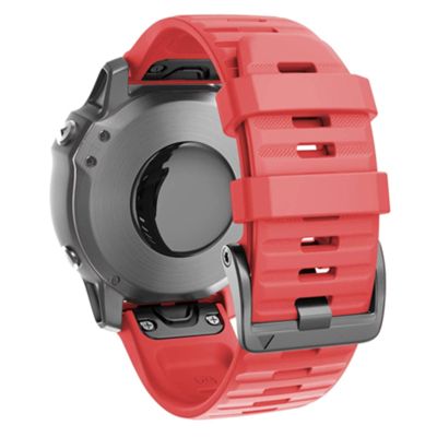 20 22 26mm Quick Release Strap for Garmin Fenix 7 7X 7S Smart Watch Band Wirstband Strap (Color : Red, Size : 26mm Fenix 7X)