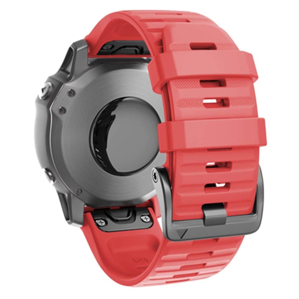 20 22 26mm Quick Release Strap for Garmin Fenix 7 7X 7S Smart Watch Band Wirstband Strap (Color : Red, Size : 26mm Fenix 7X)