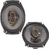 Alphasonik AS68 Loudspeakers 1 Pair of 6X8 350W Max 3-Way Speakers 4 Ohms Premium Quality Audio Door Speakers for Car or Truck Stereo Sound System view 1