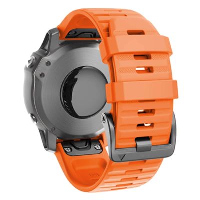 20 22 26mm Quick Release Strap for Garmin Fenix 7 7X 7S Smart Watch Band Wirstband Strap (Color : Orange, Size : 20mm Fenix 7S)