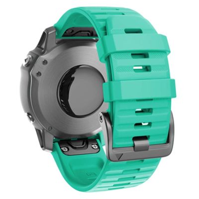 20 22 26mm Quick Release Strap for Garmin Fenix 7 7X 7S Smart Watch Band Wirstband Strap (Color : Teal, Size : 26mm Fenix 7X)