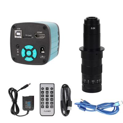 Microscope Accessories Kit 13MP Monocular Microscope Digital Camera Set 130X Or 180X Adjustable Lens Microscope Slides (Color : 48MP HDMI USB 180X)