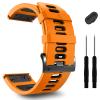 ZPJPPLX 26mm Easy Fit Watch bands For tactix 8 Fenix 8 51mm 7X Pro 6X 5X,Soft Silicone Sport Straps Compatible for Garmin Tactix7/Fenix 6X Pro/Fenix 5X Plus/Enduro3 2/Descent Mk2i/3i Epix Pro 51mm view 1
