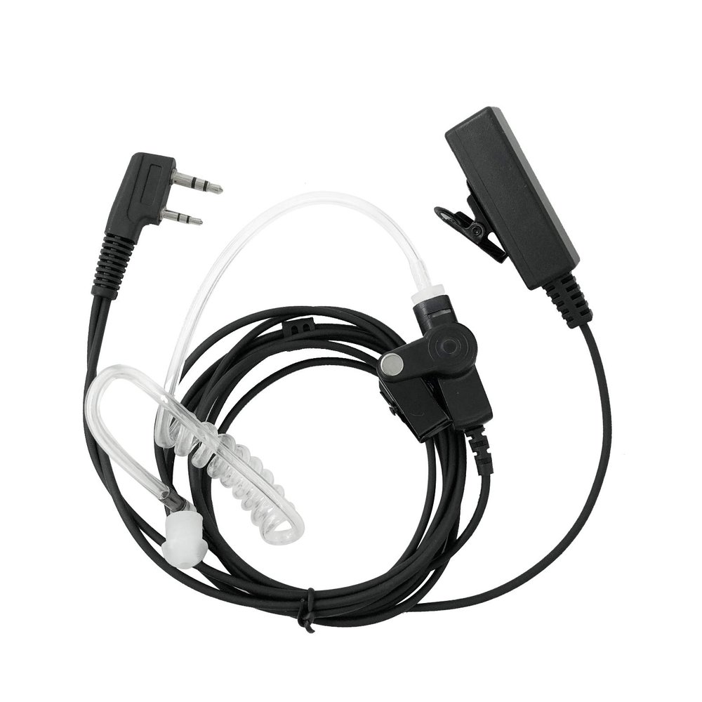 1 Wire Surveillance Mic PTT Headset Earpiece for TK3160 TK3360 TK2160 TK2170 NX220 Baofeng UV-82 UV-82HP UV-82C UV-5R UV-5R5+ UV-5RA Radio