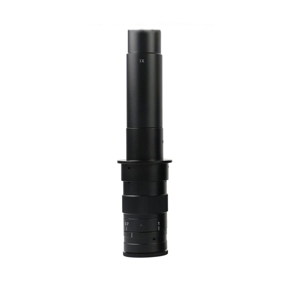 Microscope Kit 100X 120X 130X 160X 200X 300X 360X 500X 600X Adjustable Zoom C-Mount Lens Microscope Lens Adapters (Color : 300X)