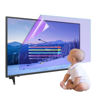 JFGH 55-75 Inch TV Anti Blue Light Screen Protector Anti Glare Film Filtering Out Harming Blue Light for TCL/Samsung/Toshiba/Sony/LG/Hisense / 55in 1221x689mm