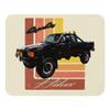 1985 Hilux 4x4 Marty McFly Pickup Truck Mouse pad view 1