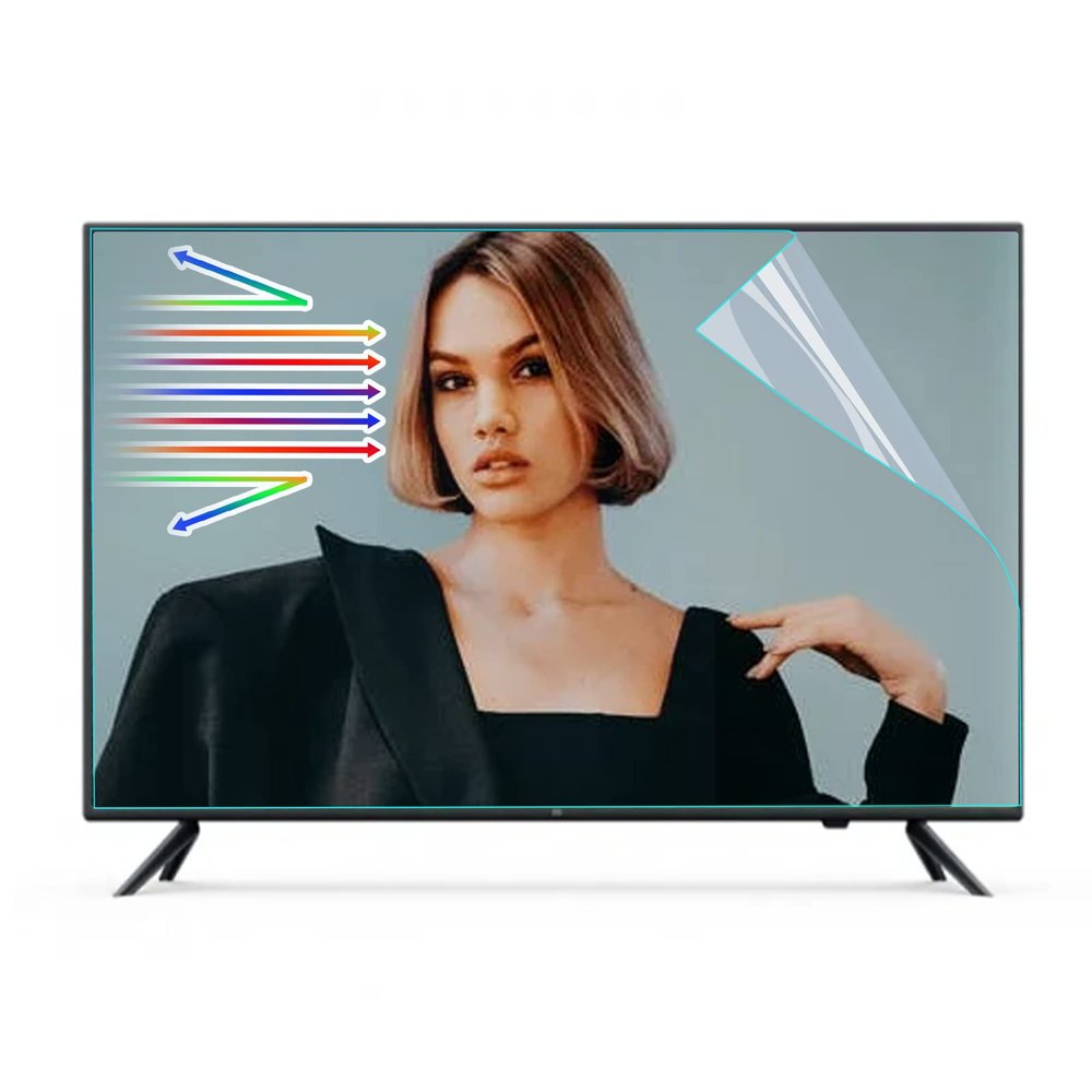TYRHMY 75" Anti Blue Light TV Screen Protector Anti-Glare Film Anti Scratch Filter, Reduce Eye Fatigue and Eye Strain, for Framless LCD LED Plasma 3D HDTV