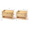 Cable Management Box Router Storage Box Simple Wooden Cable Storage Box Double Layer Power Strip Organiser Box, Hide and Hide Extension Blocks and Electrical Cable Cable Box view 2