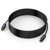 Optical Audio Cable 20 feet, Digital Audio Optical Cable Ultra-Thin Cord, Toslink SPDIF Fiber Optic Cable Compatible with TV Sound Bar Home Theater PS4 Xbox Samsung Vizio view 1