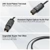 Optical Audio Cable 20 feet, Digital Audio Optical Cable Ultra-Thin Cord, Toslink SPDIF Fiber Optic Cable Compatible with TV Sound Bar Home Theater PS4 Xbox Samsung Vizio view 3