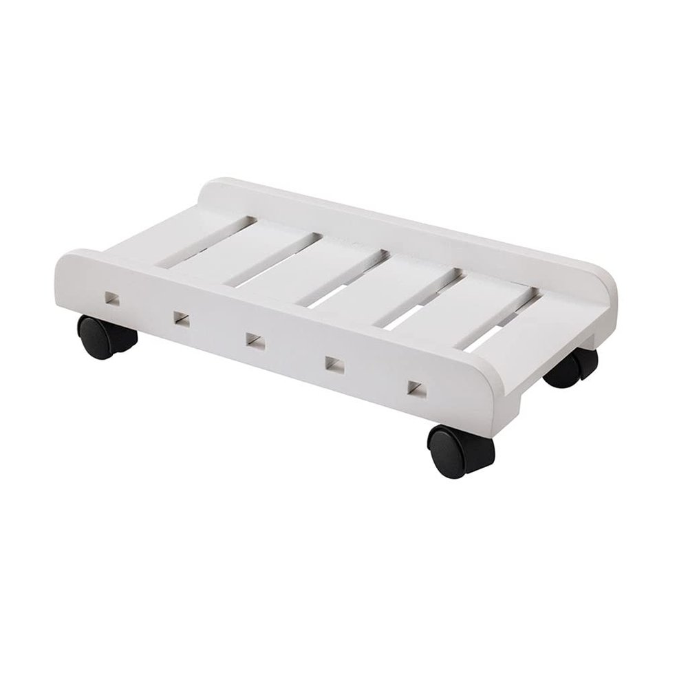 CPU stand CPU bracket desktop host wooden base bracket pulley rack bracket PC bracket suitable for most PC computer tower stands (color: B, size: 7.87in)